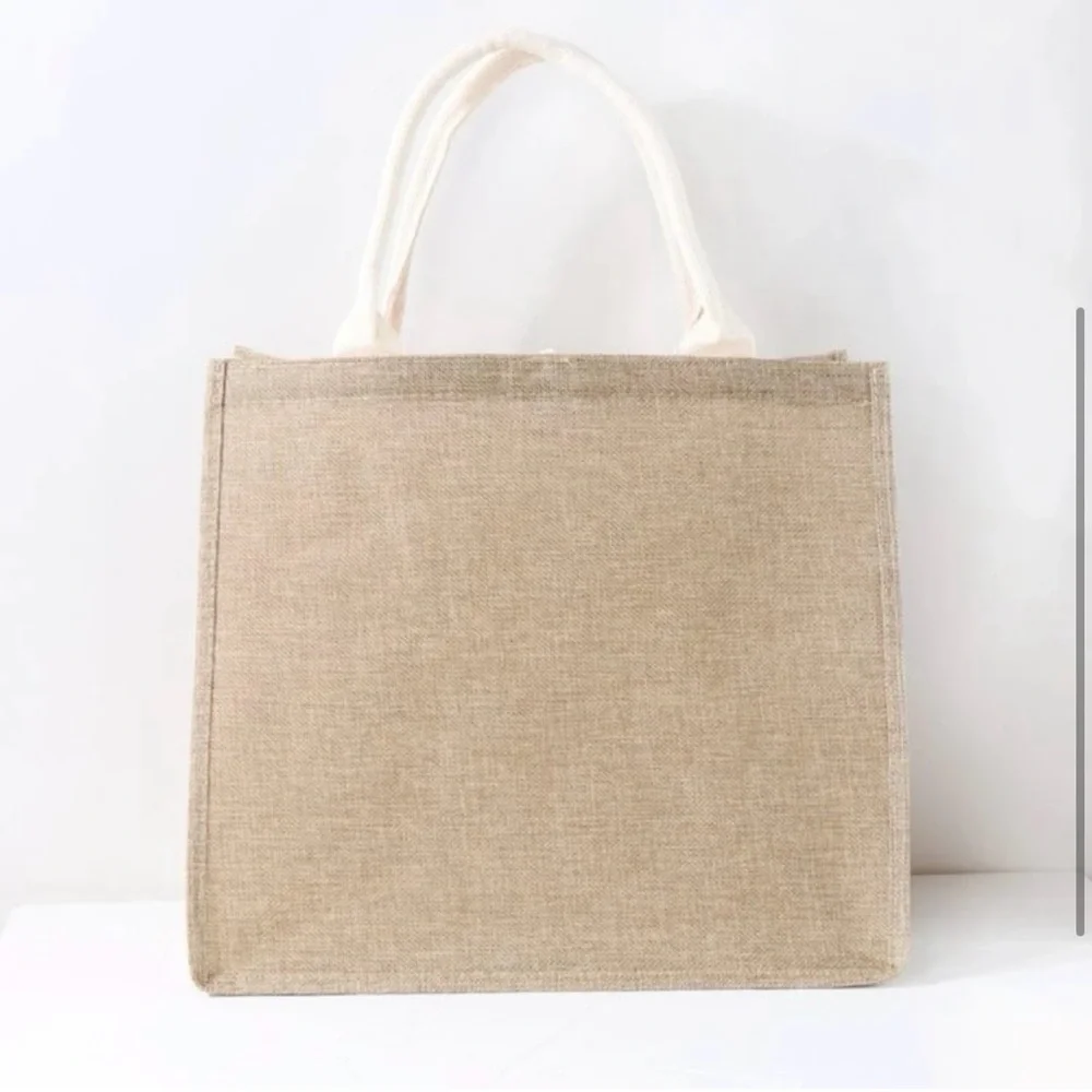 Linen Purse, Tote Bag, Grocery Bag,